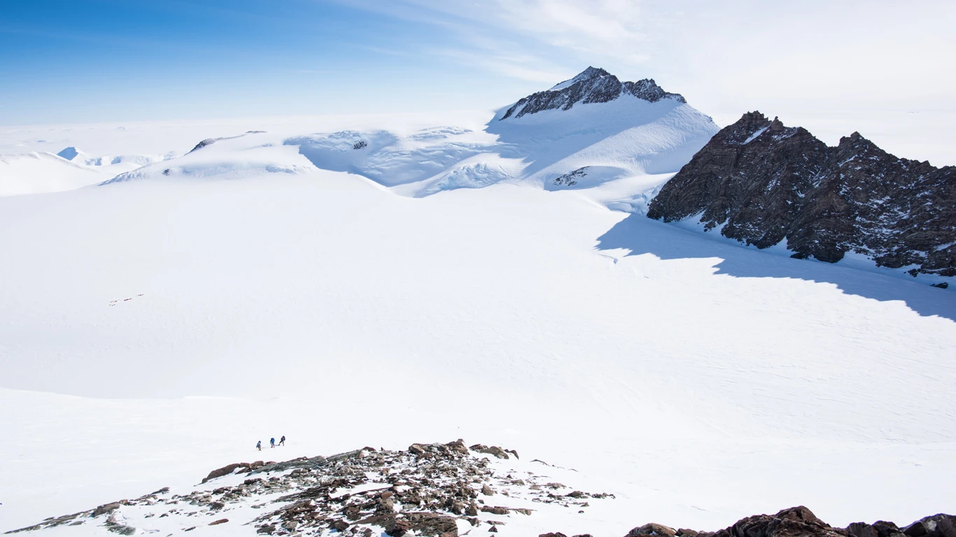 Ellsworth mountains in Antarctica