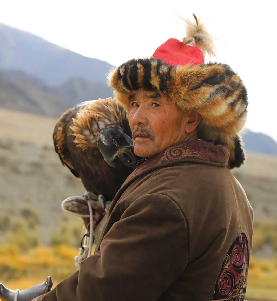 Eagle hunter in Mongolia
