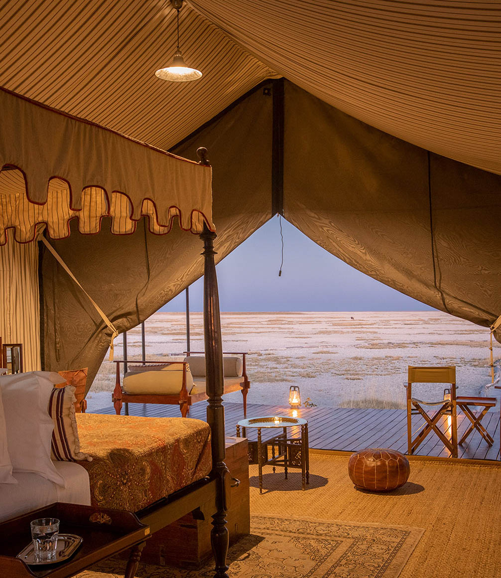 Botswana - San camp - guest tent - Natural Selection