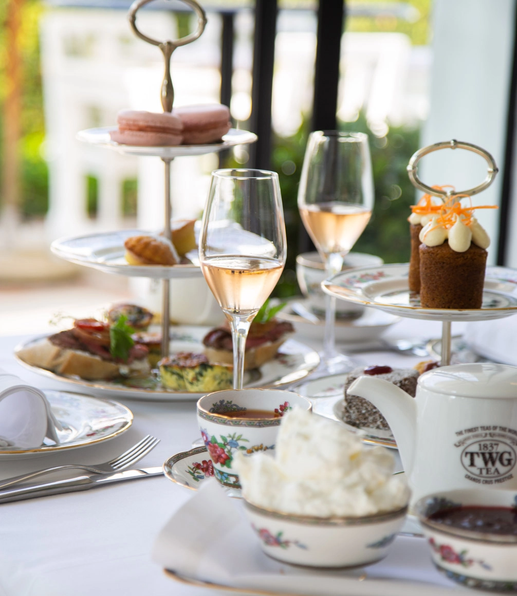 Afternoon tea at Le Lude Winelands estate