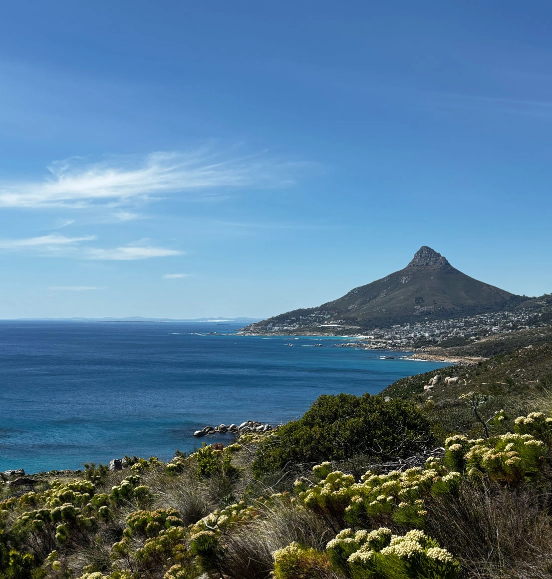 Scenic hike behind 12 Apostles in Cape Town