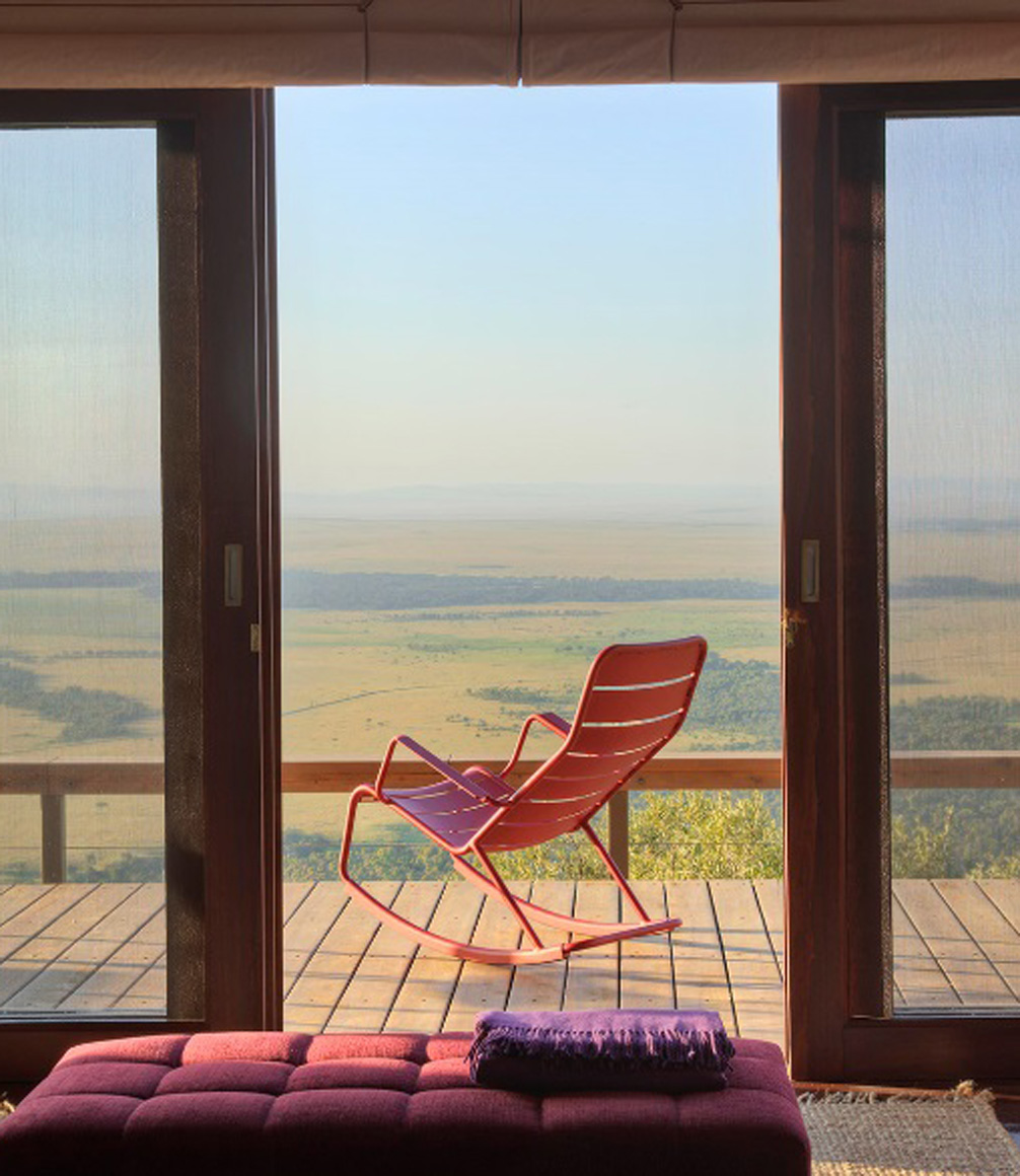 view of the masai mara from angama mara suite