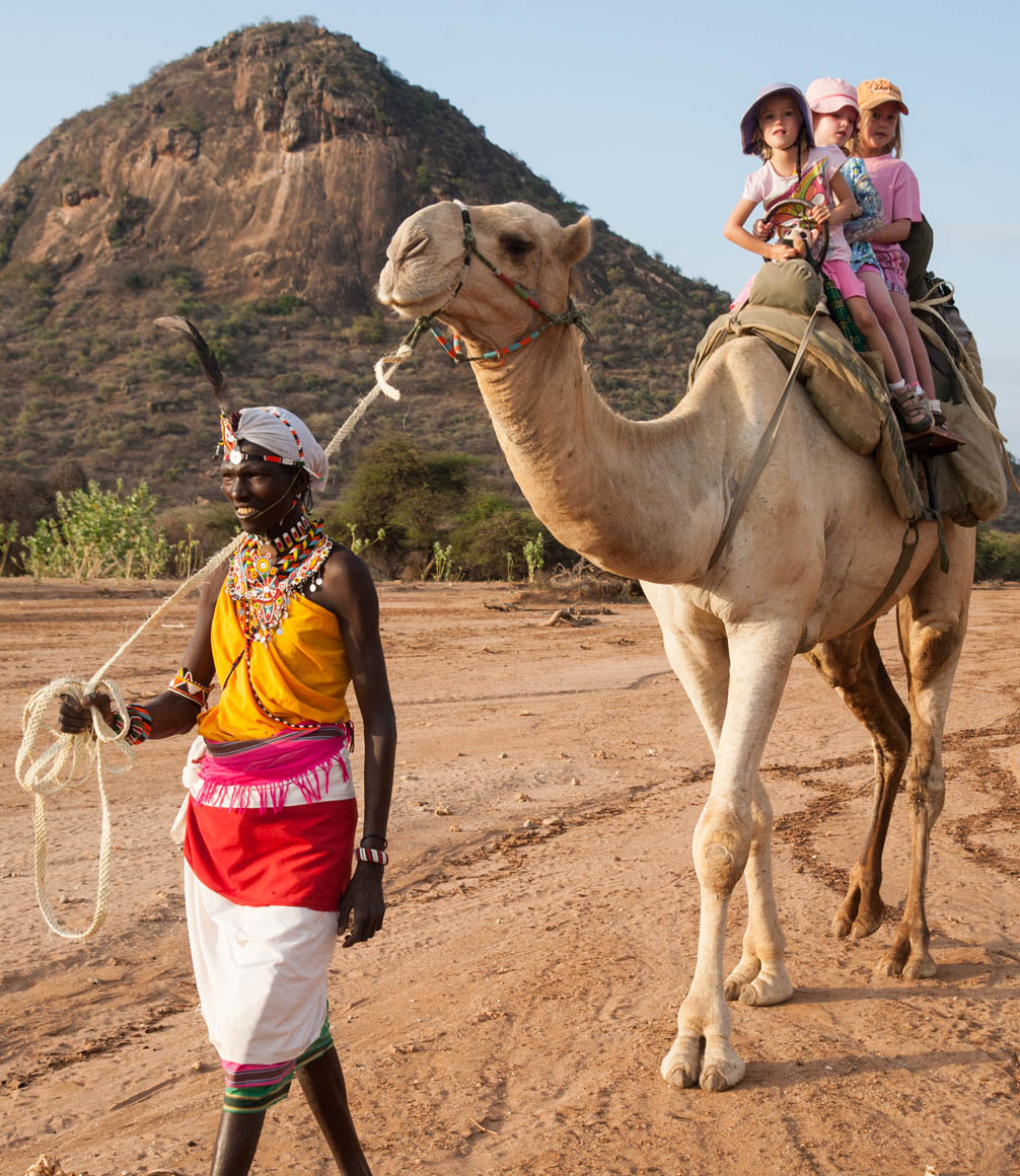 camel walking safari with Karisia